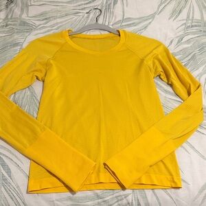 Lululemon Yellow Long Sleeve Women's Top